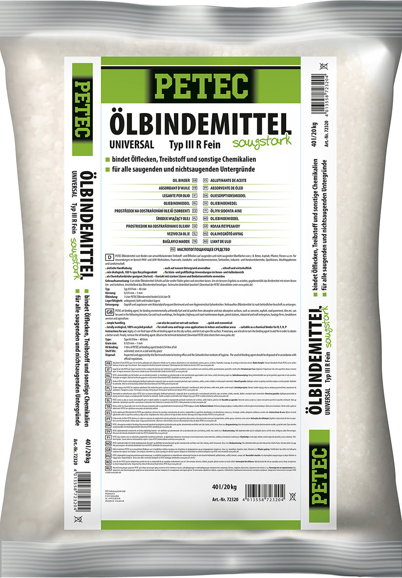 PETEC Ölbindemittel - 40 Liter / 20 kg Sack