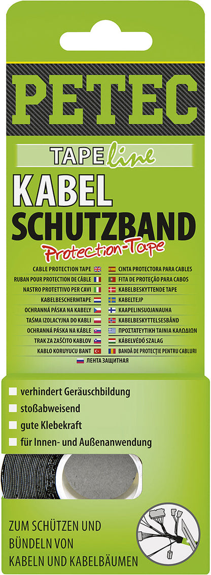 PETEC Kabelschutzband - 10m x 19mm x 0,3mm SB-Karte