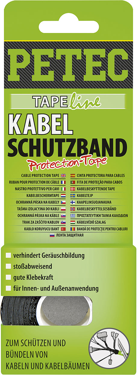 PETEC Kabelschutzband - 10m x 19mm x 0,3mm SB-Karte