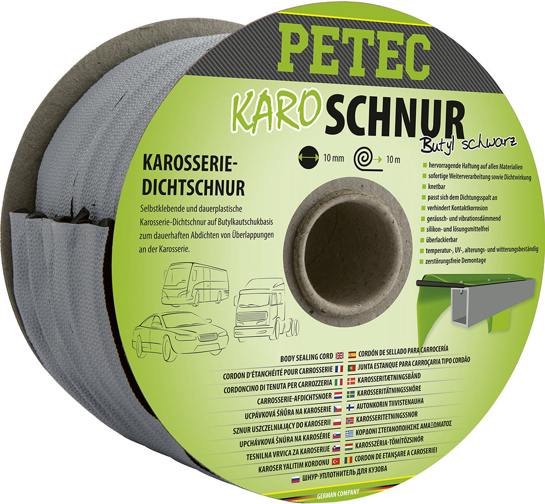 PETEC Karo-Schnur, Karosseriedichtschnur - Ø 10 mm x 10 m