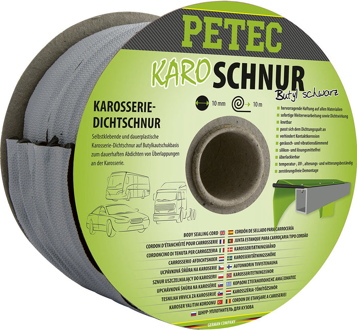 PETEC Karo-Schnur, Karosseriedichtschnur - Ø 10 mm x 10 m