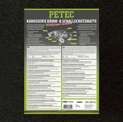 PETEC Dämm-& Schallschutzmatte - 500 x 500 x 10 mm