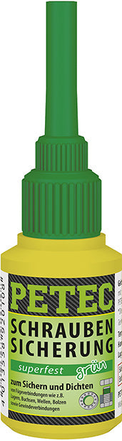PETEC Schraubensicherung superfest grün - 10 g Flasche