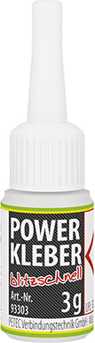 PETEC POWER KLEBER blitzschnell - 3 g Flasche