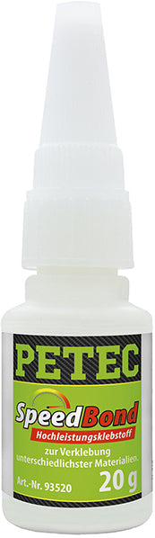 PETEC SpeedBond Hochleistungsklebstoff - 20 g Flasche