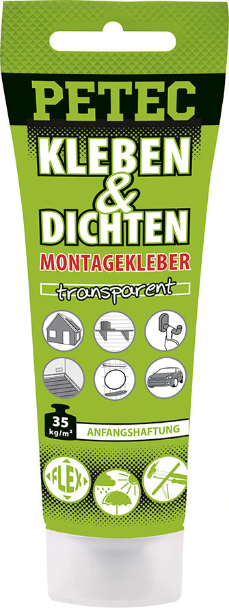 PETEC Kleben & Dichten Montagekleber transparent - 80 ml