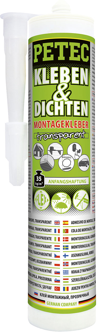 PETEC Kleben & Dichten Montagekleber transparent - 290 ml