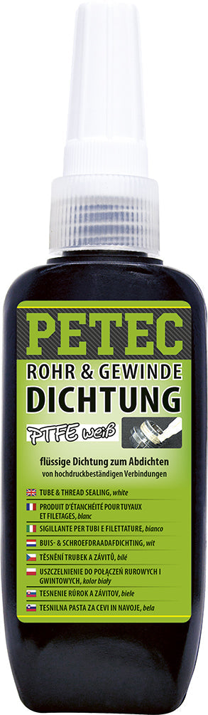 PETEC Rohr- & Gewindedichtung weiß niedrigfest - 50 g