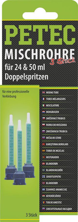 PETEC Mischrohre - 3er Packung 24 ml/50 ml